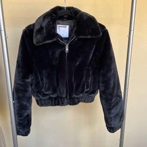 Garage - Faux Fur Cropped Jacket - Never Worn